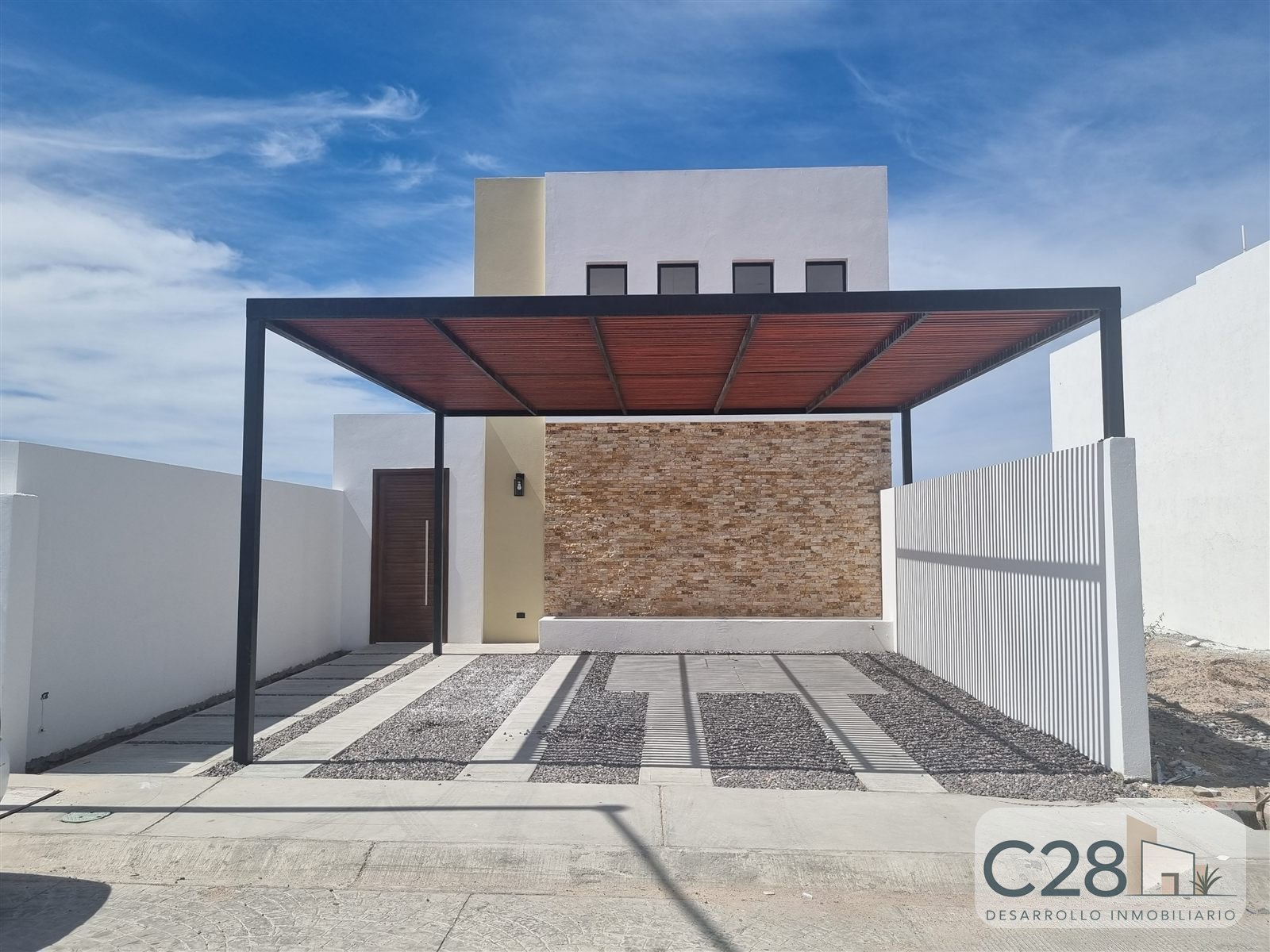 Fachada terminada de Casa Hasey